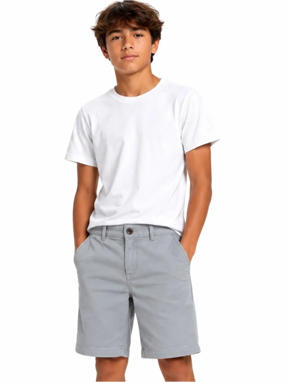 The Children’s Place Boy’s Cotton Gray Shorts Size 14